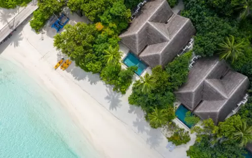 TWO BEDROOM BEACH POOL VILLA AERIAL VIEW